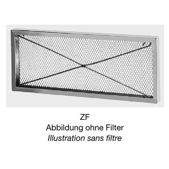 Bild von Kunststoff-Filter ZF 102.7 mit Einbaurahmen. 280x1010x24 mm.