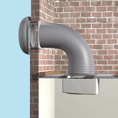 Bild von Dacheinbausatz Wand-/Fensterventilator TC 150. Bündiger Einbau. (Vortice)