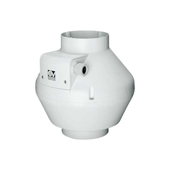 Bild von Rohrventilator CA 125-VO D aus Kunststoff, 230V. Aus selbstverlöschendem Kunststoff.