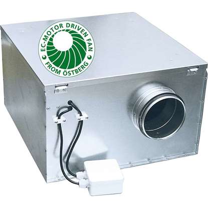 Image de ISB Box IRB 315 A1 EC (Östberg) 230V/50Hz avec de pales recourbées en arrière.