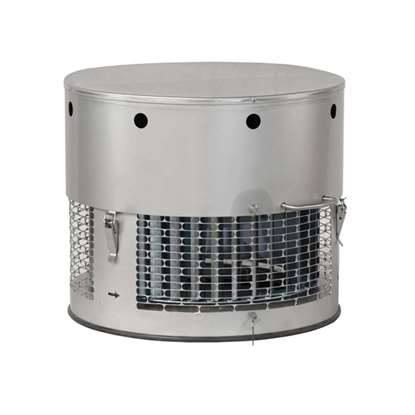 Immagine di Ventilatore a camino HR25-4, rotondo 230V. Versione in acciaio cromato.