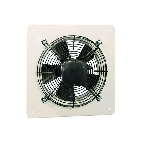 Immagine di Ventilatore di muro axiale AEQ 315-4, 230V/50Hz. Placca murale quadrata, 430x430mm.