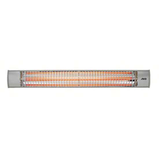 Image sur Radiateur de chaleur Quartz AKO RW 120/1, 230V1~. 2000 Watt, argent/gris.