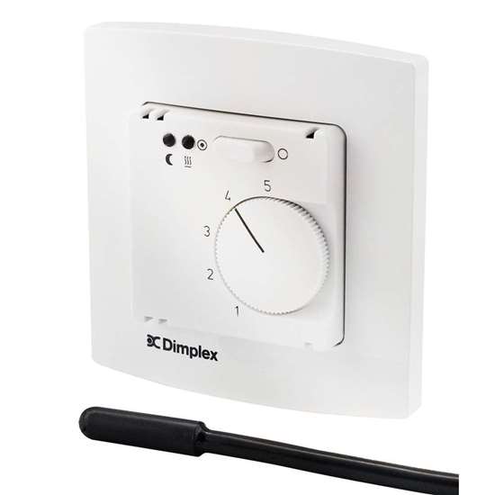 Image sur Thermostat d'ambiance électronique avec horloge digitale hebdomadaire pour chauffage par le sol.