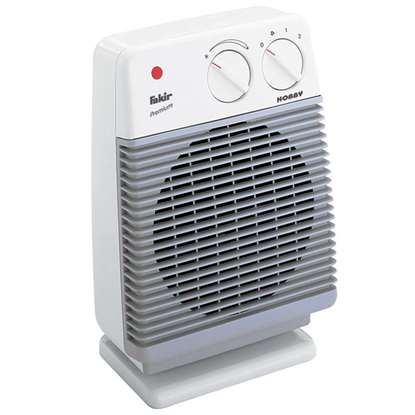 Image de Radiateur soufflant Hobby, gris clair/blanc perle, 230V/50Hz. Puissance de chauffage 1000/2000 Watt.