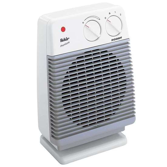 Immagine di Radiatore riscaldante Hobby, grigio chiaro/bianco perla,  230V/50Hz. Potenza di riscaldemento 1000/2000 Watt.