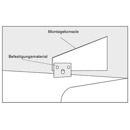 Immagine di Montagekonsole f. Heizstrahler Elztrip 106/111/115 für Wandmontage.