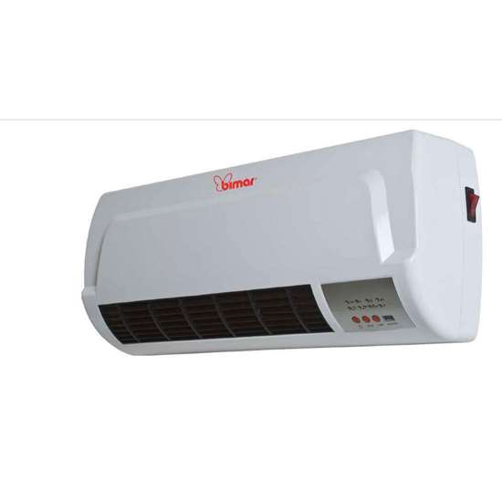 Immagine di Termoventilatore ceramico murale PTC S238 con display a LED indica la temperatura ambiente