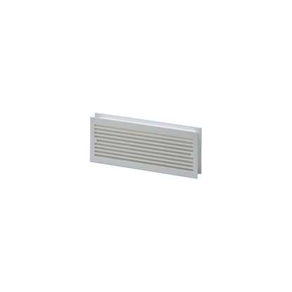 Image de Grille pour porte TGW 30 blanc MLK dimension extérieure 295x120mm, dimension intérieur 275x105mm.