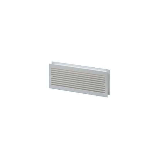 Image sur Grille pour porte TGW 30 blanc MLK dimension extérieure 295x120mm, dimension intérieur 275x105mm.