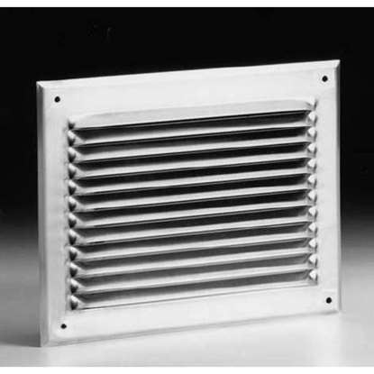 Image de Grille pare pluie en aluminium WH 140x50mm, sans moustiquaire.