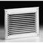 Image de Grille pare pluie en aluminium WH 390x75mm, avec moustiquaire.