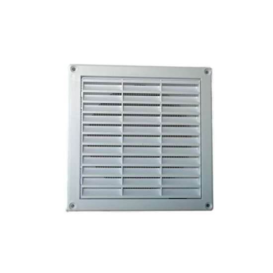 Grille de ventilation en plastique KLG125 blanc 162x162mm grille intérieur  et extérieur.