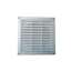 Image de Grille de ventilation en plastique KLG125 blanc 162x162mm grille intérieur et extérieur.