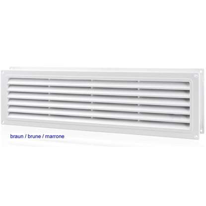 Image de MV 350/2 Grilles pour portes en pvc brun (2 pièce) Dimension 368x130mm