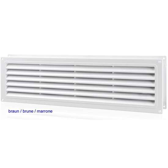 Image sur MV 350/2 Grilles pour portes en pvc brun (2 pièce) Dimension 368x130mm