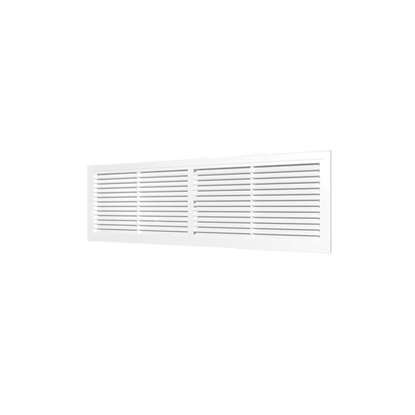 Immagine di Griglia di ventilazione in plastica 4513RP, 455x133 mm, bianco, senza zanzariera.