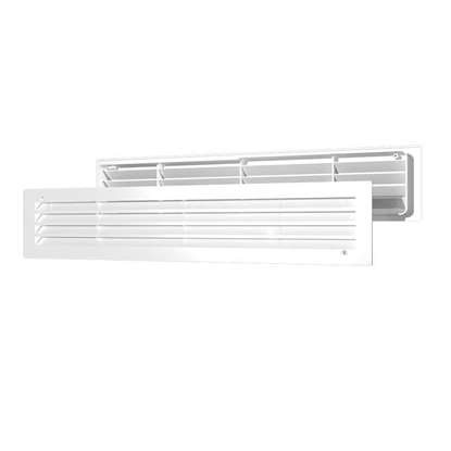 Image de Grille pour porte en plastique 4513DP, 450x131mm, blanc, sans moustiquaire. (Set à 2 pcs)