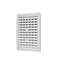 Image de Grille de ventilation en plastique 2525RRP, 150x150 mm, blanc, sans moustiquaire. Réglable.
