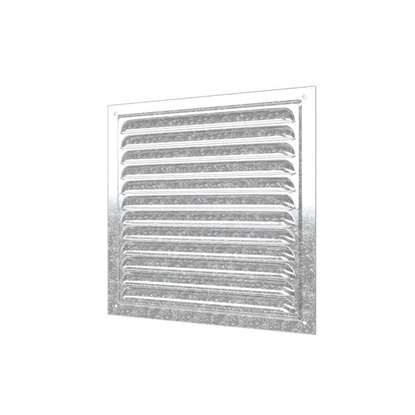 Image de Grille de ventilation en métal 1212MC 125x125 mm, acier galvanisé, avec moustiquaire. (Outdoor)