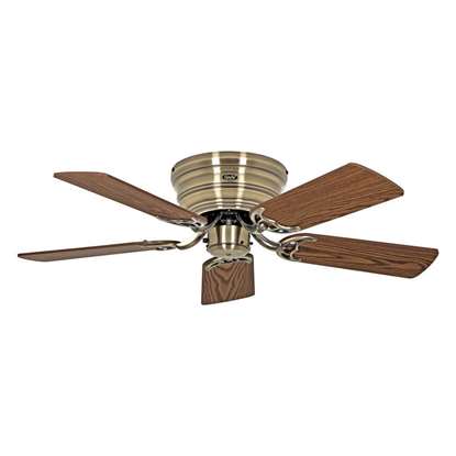 Immagine di Ventilatore da soffitto Classic Flat III, ottone antico Ø 103cm. (Casafan)