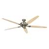 Immagine di Ventilatore da soffitto Classic Royal 180 MA, ottone antico Ø 180cm. Eliche acero/faggio. (Casafan)