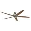 Bild von Deckenventilator Classic Royal 180 MA, Messing antik Ø 180cm. Flügel Eiche antik/Nussbaum. (Casafan)
