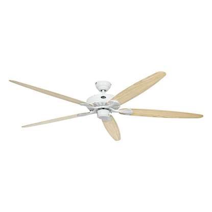 Immagine di Ventilatore da soffitto Classic Royal 180 WE, bianco Ø 180cm. Eliche acero/faggio. (Casafan)