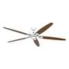 Immagine di Ventilatore da soffitto Classic Royal 180 WE, bianco Ø 180cm. Eliche rovere antico/noce. (Casafan)