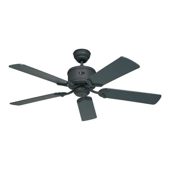 Bild von Energiespar Deckenventilator Eco Elements 132 GR, Graphit Ø 132 cm. Flügel Graphit/Schwarz mit Fernbedienung. (Casafan)