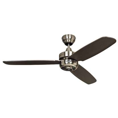 Bild von Deckenventilator Nightflight BN, Chrom gebürstet Ø 132cm.