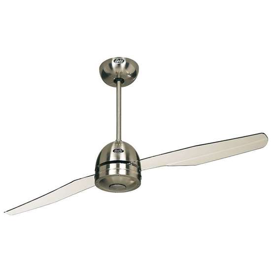 Immagine di Ventilatore da soffitto Libelle BN, cromo spazzolato Ø 132cm.