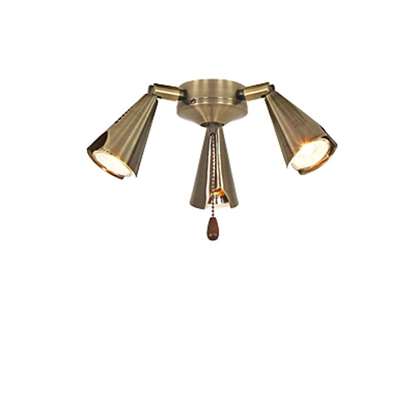 Image de Lampe Royal 5 spot métallique halogène réglable laiton antique pour Eco Elements.