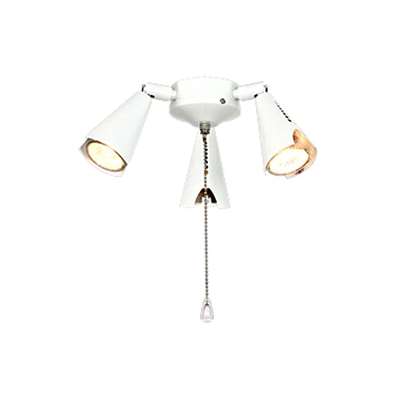 Image de Lampe Royal 5 spot métallique halogène réglable blanc pour Rotary.