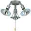 Image de Lampe Royal 3 spot réglable avec anneau en acryl argent. Ampoule max. 25watt.