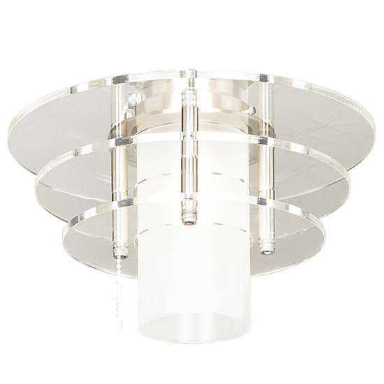 Image sur Lampe Royal 6 vitres d'acrylique chrome.