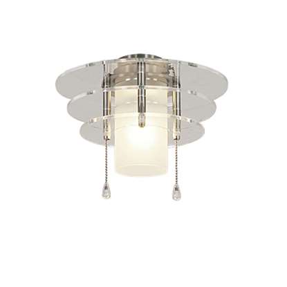 Image de Lampe Royal 6 vitres d'acrylique chrome brossé.