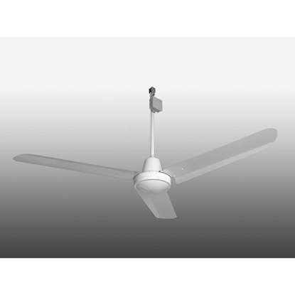 Image de Ventilateur de plafond Industrie, blanc Ø 142 cm. 230V/50Hz, IP54 (hauteur 69cm).