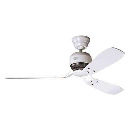 Image de Ventilateur de plafond Hunter Industrie blanc Ø 132cm.