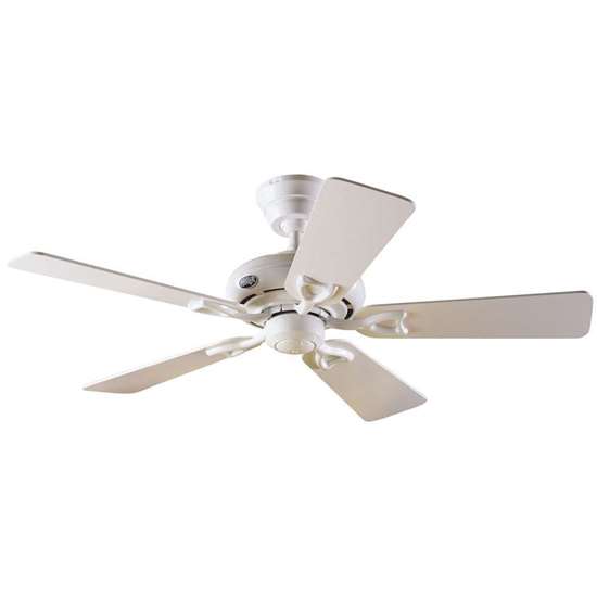 Image sur Ventilateur de plafond Hunter Seville II blanc Ø 112cm.