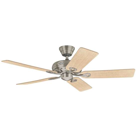 Immagine di Ventilatore da soffitto Hunter Savoy nichel spazzolato, Ø 132cm.