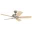 Image de Ventilateur de plafond Hunter Savoy nickel brossé Ø 132cm.
