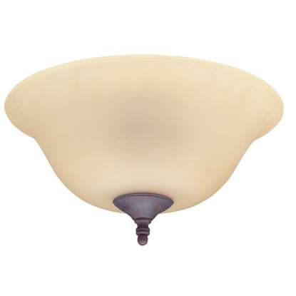 Image de Lampe Hunter Bowl Light Kits Amber. (nickel brossé, laiton antique, laiton, blanc).