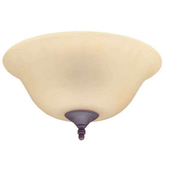 Image sur Lampe Hunter Bowl Light Kits Amber. (nickel brossé, laiton antique, laiton, blanc).