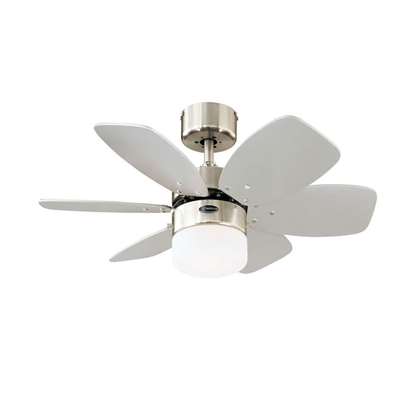 Bild von Deckenventilator Flora Royale, Ø 76cm seidenmattes Chrom (Westinghouse)