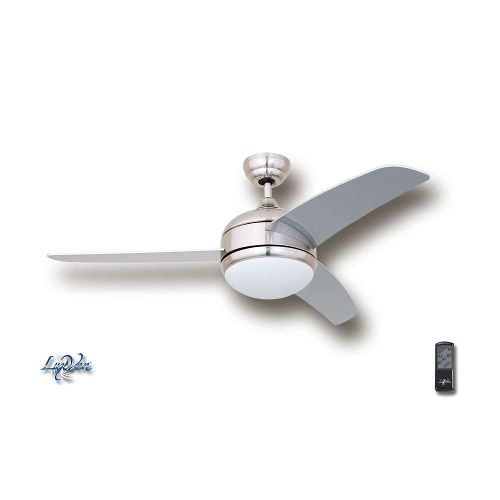 Deckenventilator Smart Nickel gebürstet Ø 110 cm. mit Fernbedienung