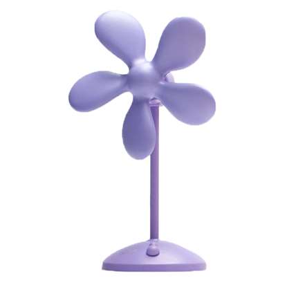 Image de Ventilateur de table VF12 Margherita lila Ø 10cm avec connexion aptateur d'alimentation et