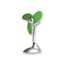 Immagine di Mini-Ventilatore da tavola VT11 verde Ø 12cm