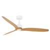 Bild von Deckenventilator Viceroy mit Fernbedienung (6 Stufen) - Marke: Lucci air - Gehäuse: Weiss, 3 Flügel in Teak - Durchmesser:132cm - DC-Motor 35W - Sommer/Winter Modus - Beacon Lighting.