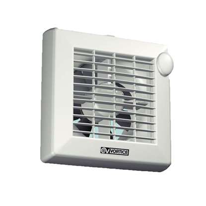 Image de Ventilateur pour salle de bain/WC Vortice Punto M 100 ATHCS. Clapet antiretour, timer/hygrostat.